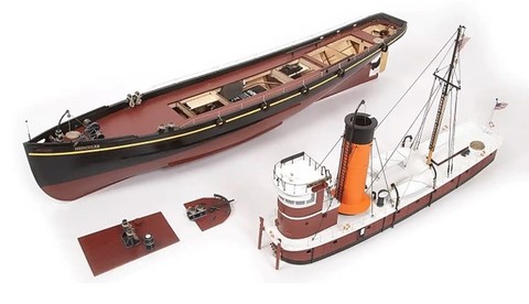 maquette bateau bois de remorqueur Hercule Occre