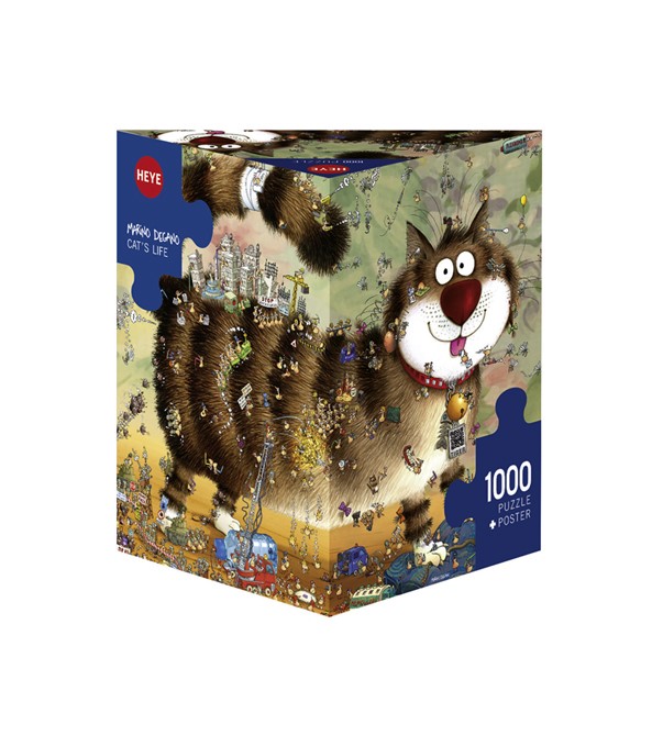 Puzzle 1000 pièces Heye vie de chat 