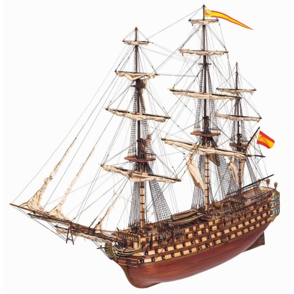 Maquette de bateau en bois "Santisima Trinidad" - OCCRE