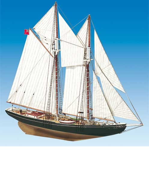 maquette de bateau en bois,Bluenose