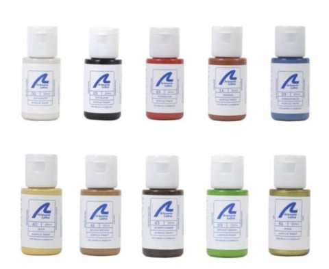 Set de 10 Peintures pour Maquette Bateau Marie Jeanne, Artesanía