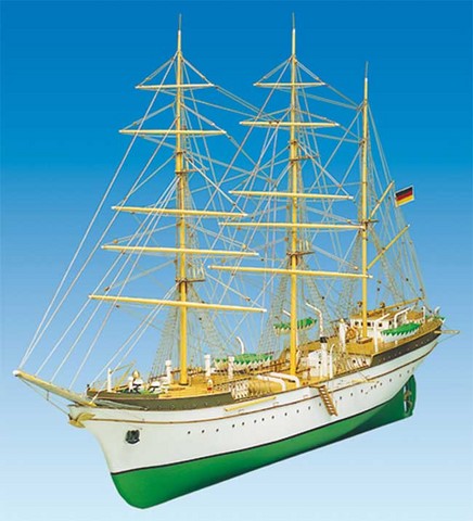 Maquette bois Gorch-Fock,Bateau bois Mantua