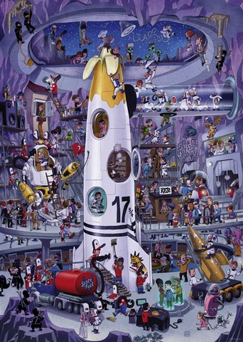 Puzzle 1000 pièces Heye la fusée