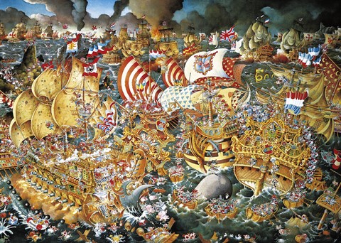 Puzzle 2000 pièces bataille de Trafalgar 