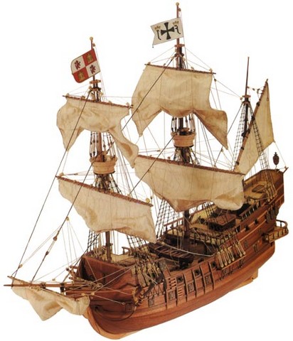 Maquette bateau bois, St Juan