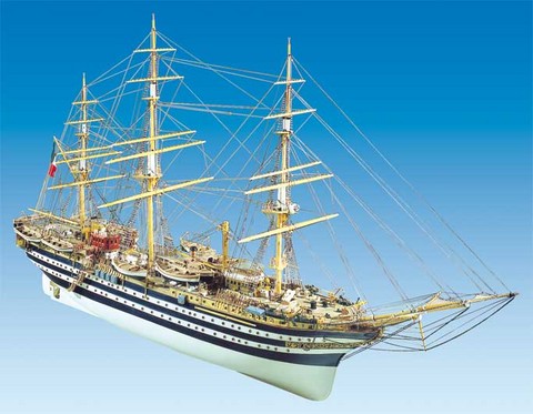 Maquette bois Amerigo-Vespucci,Bateau bois Mantua