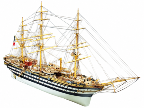 Maquette de bateau en bois Amerigo Vespucci Mantua