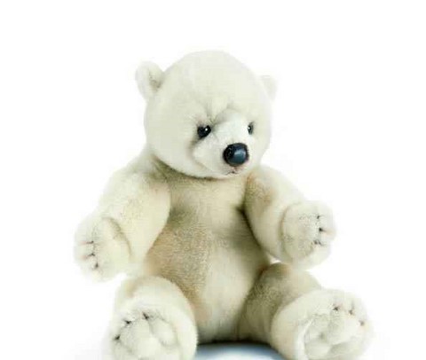Peluche ours blanc,ours polaire,peluche anima