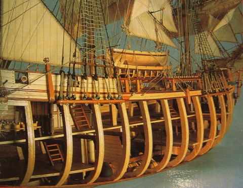 Maquette bateau bois, Bounty