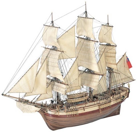 Maquette bateau bois, Bounty