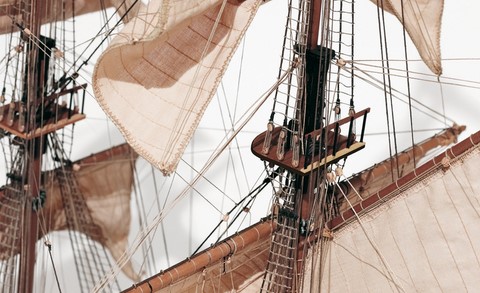 Maquette bateau en bois le Corsair