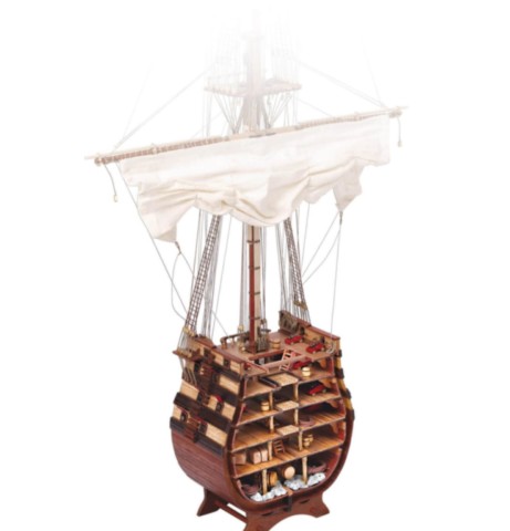 coupe de la maquette Santisima Trinidad