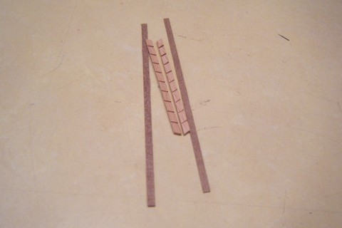 Echelle bois pour maquette bois