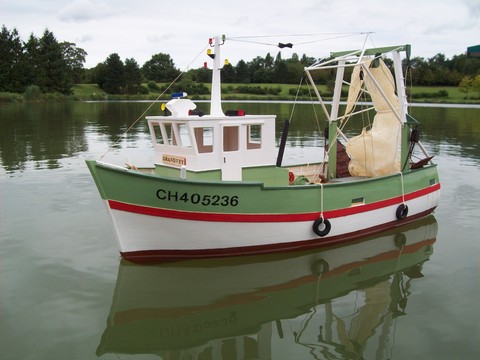 maquette bois chalutier GRAND-VEY