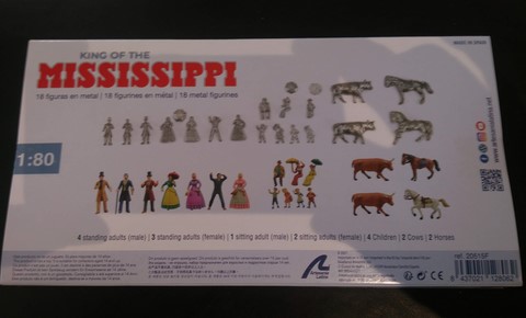 figurine en métal pour maquette bateau mississippi