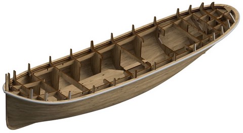 Maquette bateau bois de remorqueur