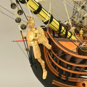 Maquette de bateau en bois Santasima Trinidad Artesania