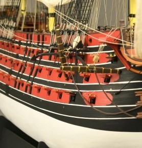 Maquette de bateau en bois Santasima Trinidad Artesani