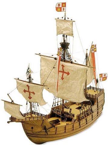 Maquette bateau bois,Santa Maria