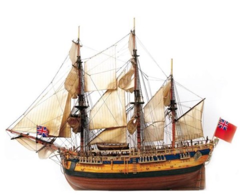 Maquette bateau en bois Occre Endeveavour