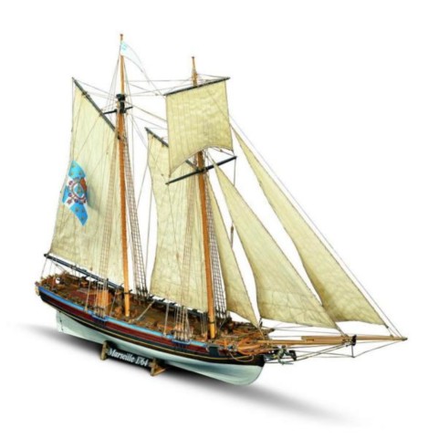 Maquette de bateau en bois "Marseille" de la marque Mamoli MV25
