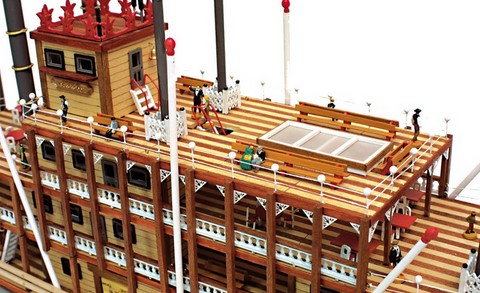 maquette de bateau bois Mississippi