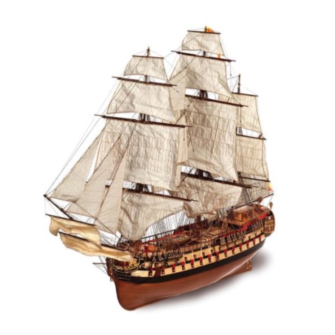 Maquette bateau en bois occre Montanes