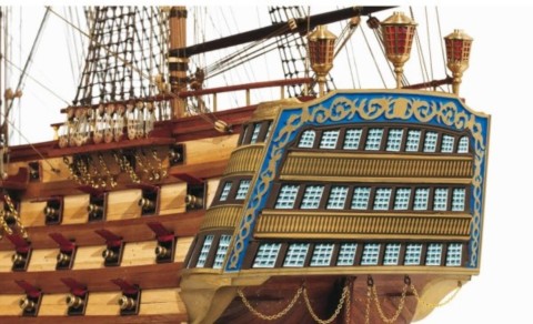 Maquette de bateau en bois "Santisima Trinidad" - OCCRE