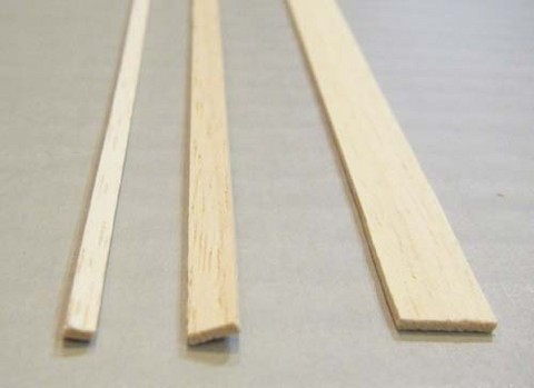 Baguette  bois pour maquette bateau