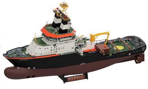 maquette de remorqueur en bois de haute mer