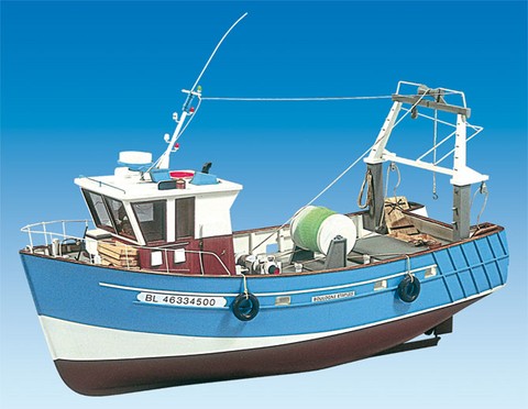 maquette de chalutier en bois boulogne etaple