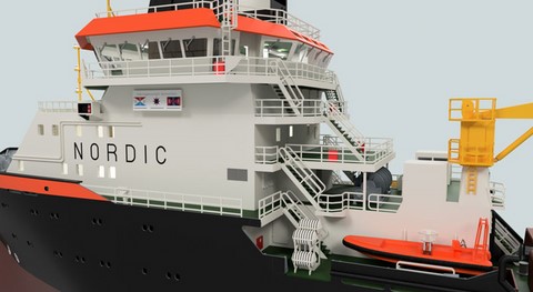 maquette de remorqueur de haute mer