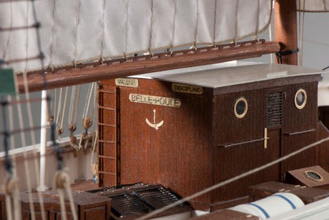 maquette bois, La belle Poule