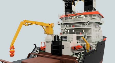 maquette de remorqueur en bois de haute mer