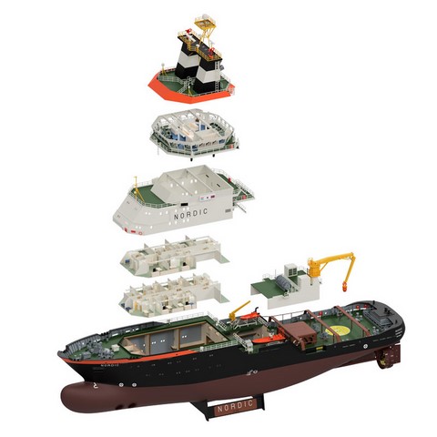 Kit de maquette de remorqueur en bois de haute mer