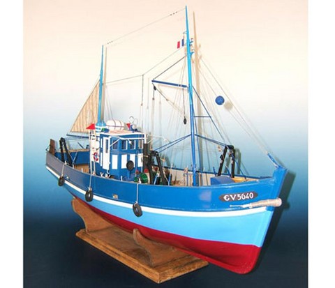 Maquette bois navigable le St Elme ,Bateau bois Soclaine