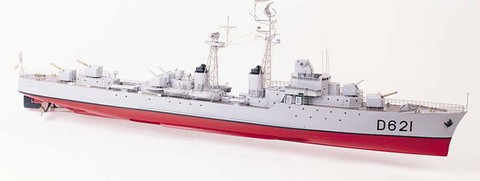 Maquette d'escorteur d'escadre le surcouf