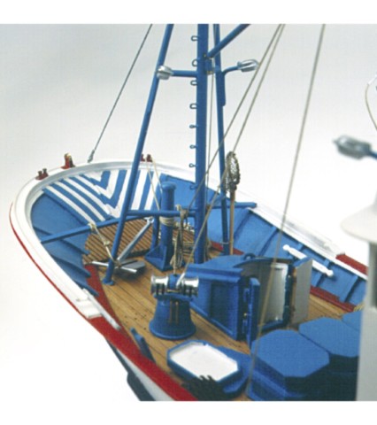 Thonier Marina II 1/50. Maquette Bateau de Pêche en Bois