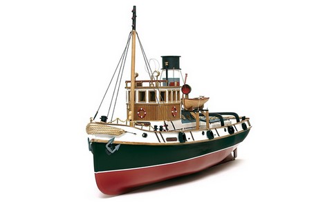 maquette de bateau bois, remorqueur Ulises