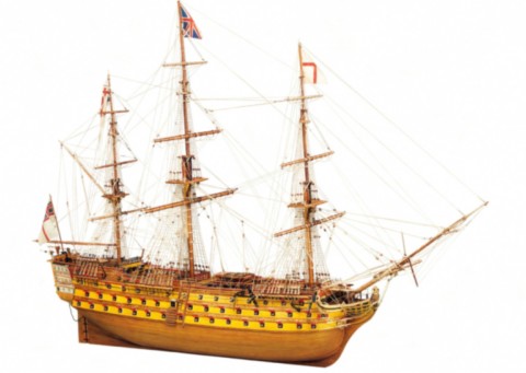 Maquette en bois du Victory
