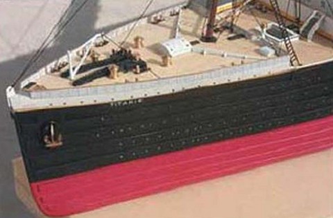 Maquette bateau bois Titanic