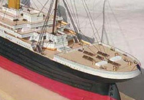 Maquette bateau bois Titanic