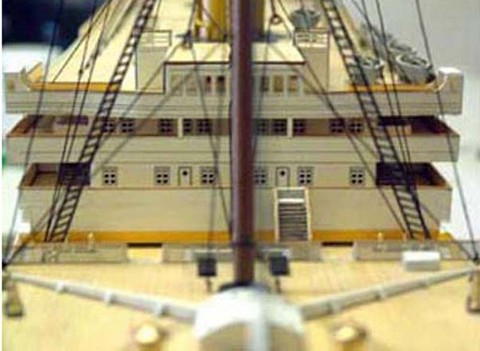 Maquette bateau bois Titanic